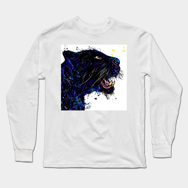 PANTHER Long Sleeve T-Shirt by lautir